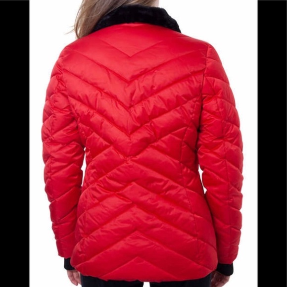 Nautica Ladies' Hooded Puffer Jacket, Red - Picture 4 of 9